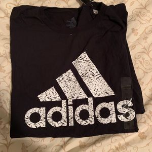 Black and white Adidas shirt